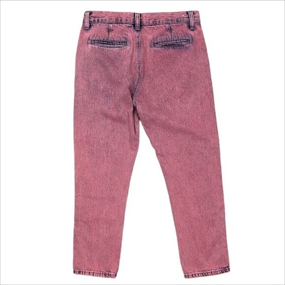 Current/Elliot The Confidant Straight Leg Cropped Jeans in Pink Size 25 - Picture 4 of 6